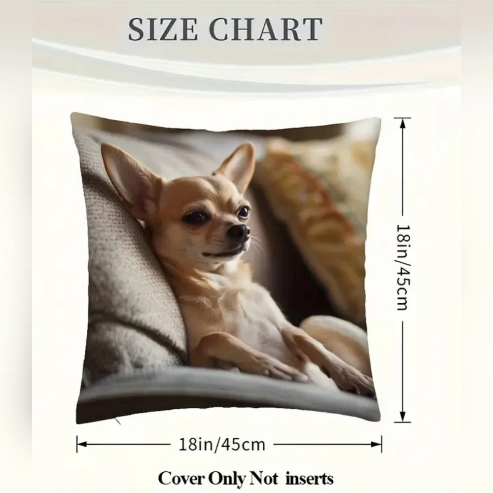New Chihuahua Print Pillowcase Dog Lovers, T10MIS